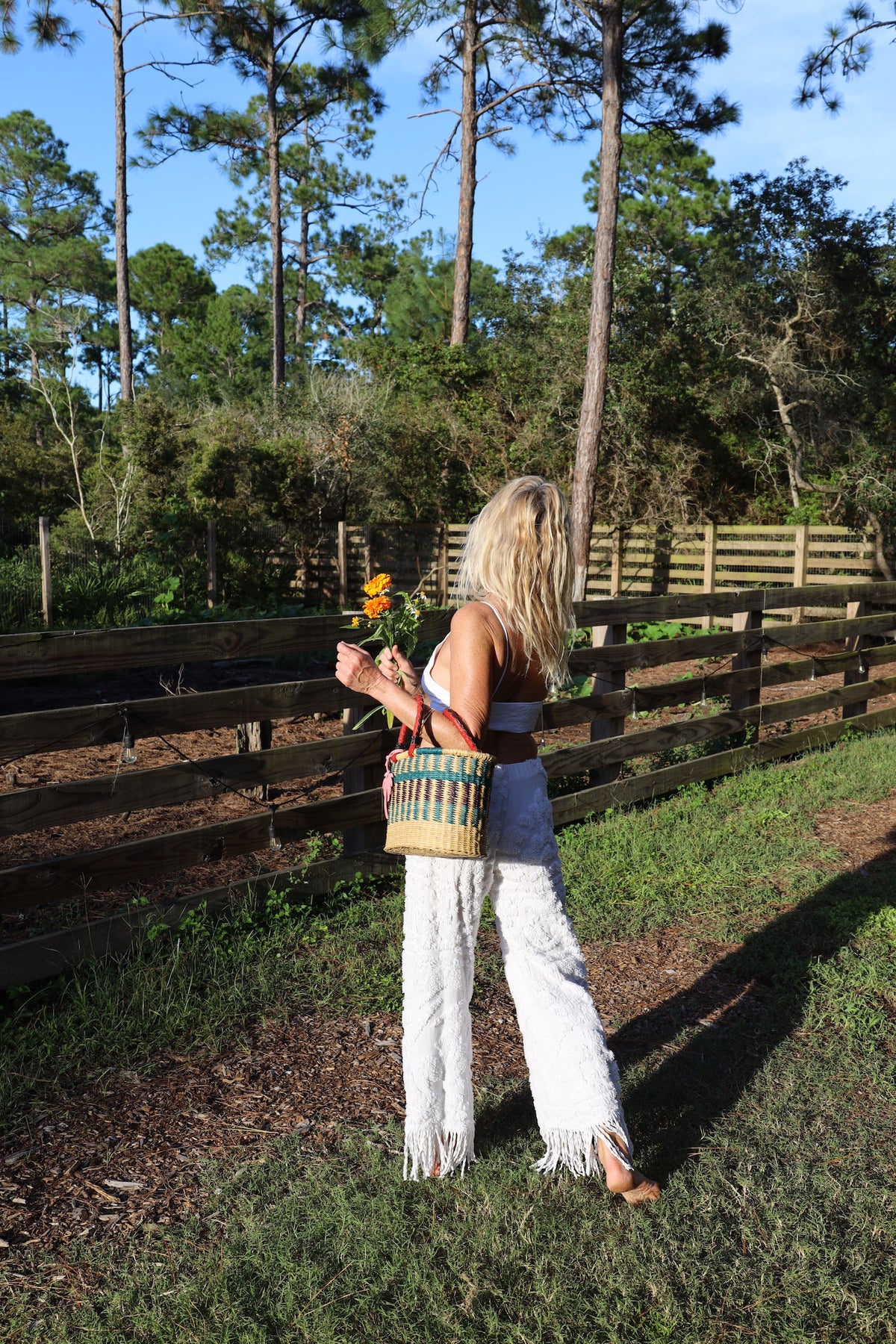 Chenille Fringe Pants