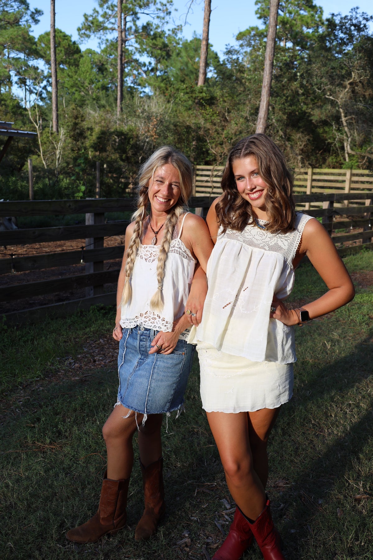 Pale Yellow Linen Skirt