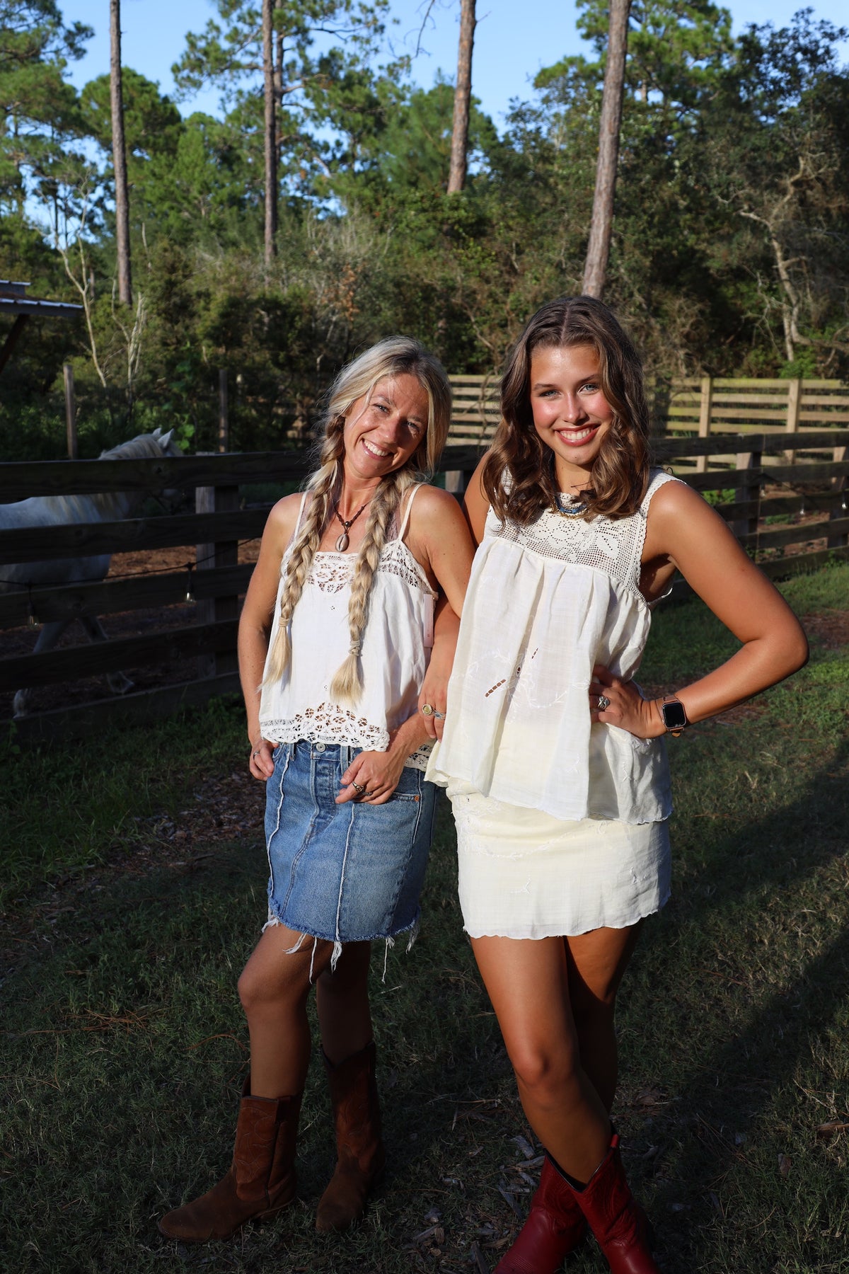 Linen Filet Crochet Top