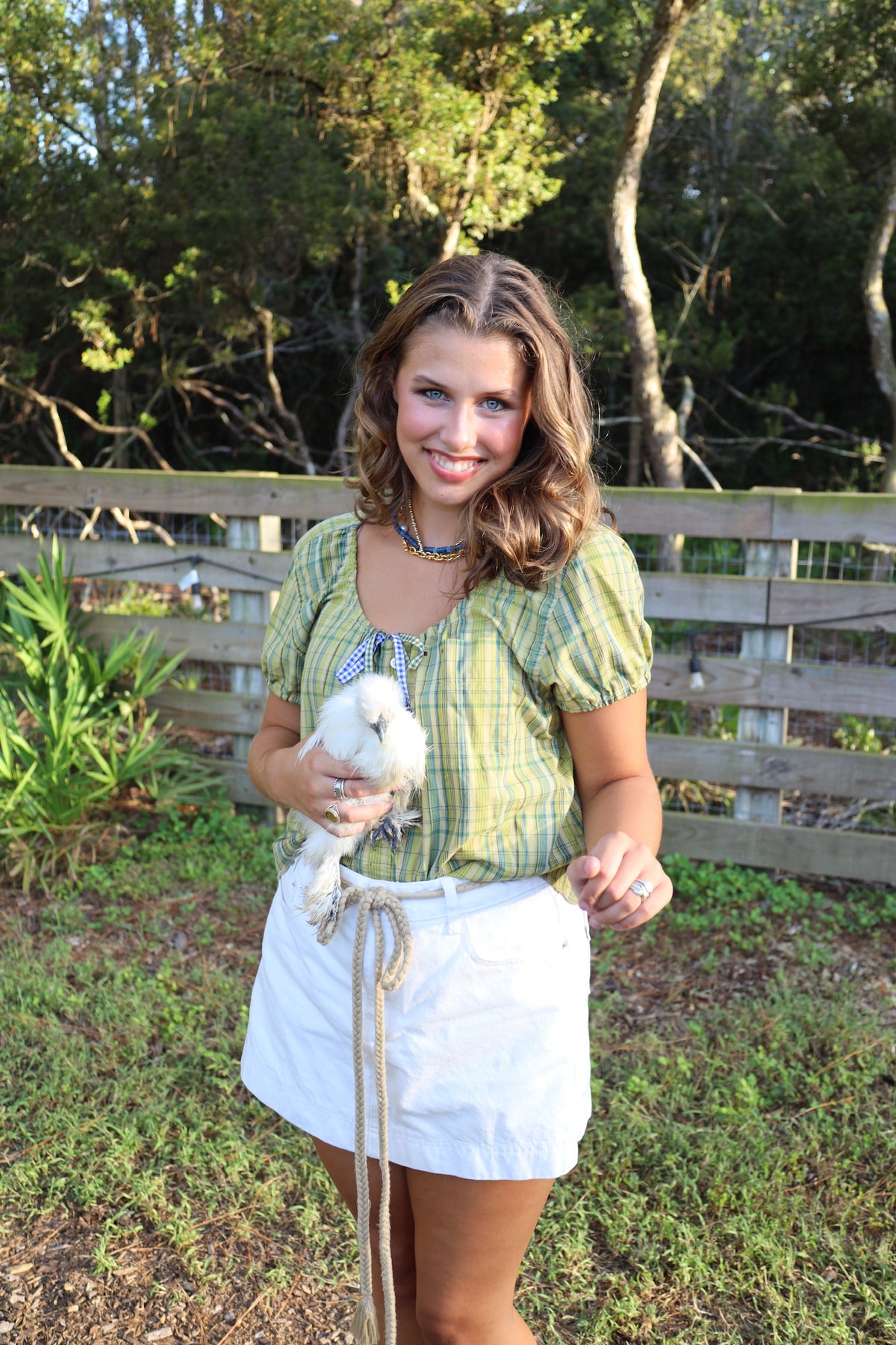 Green Puff Top