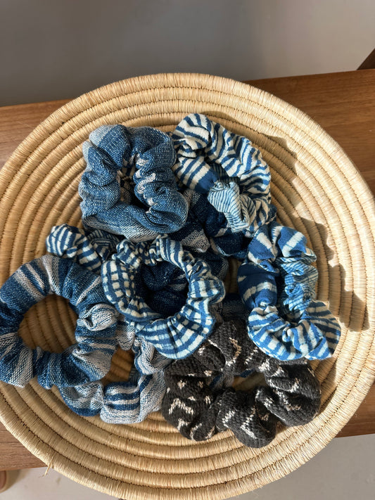 Indigo Scrunchie