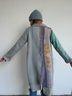Kantha Long Coat