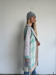 Kantha Long Coat