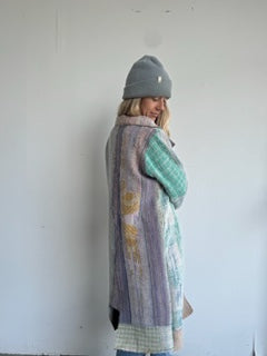 Kantha Long Coat