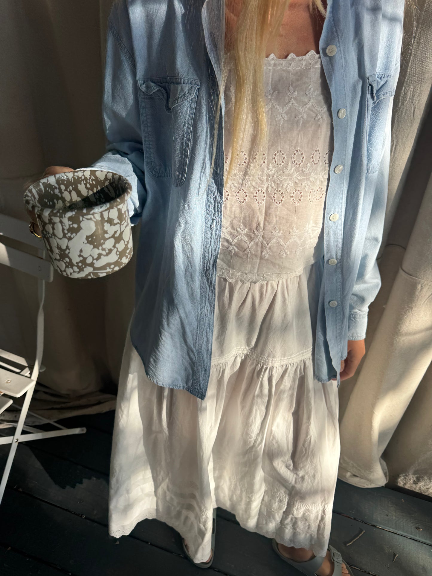 Denim Button Down Shirt