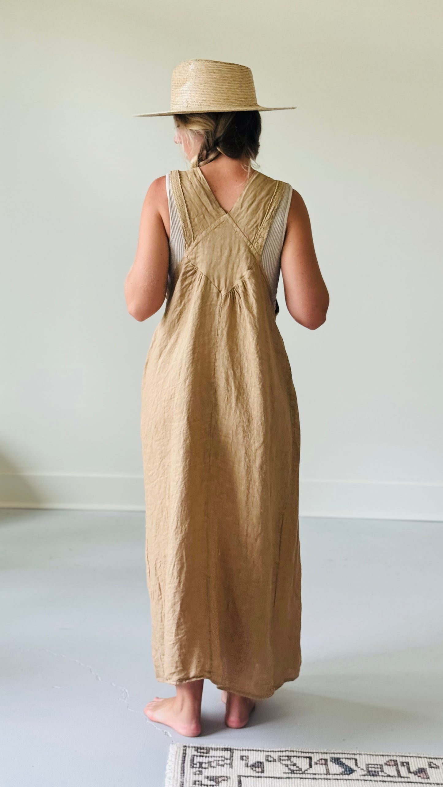 Linen Overall Dress