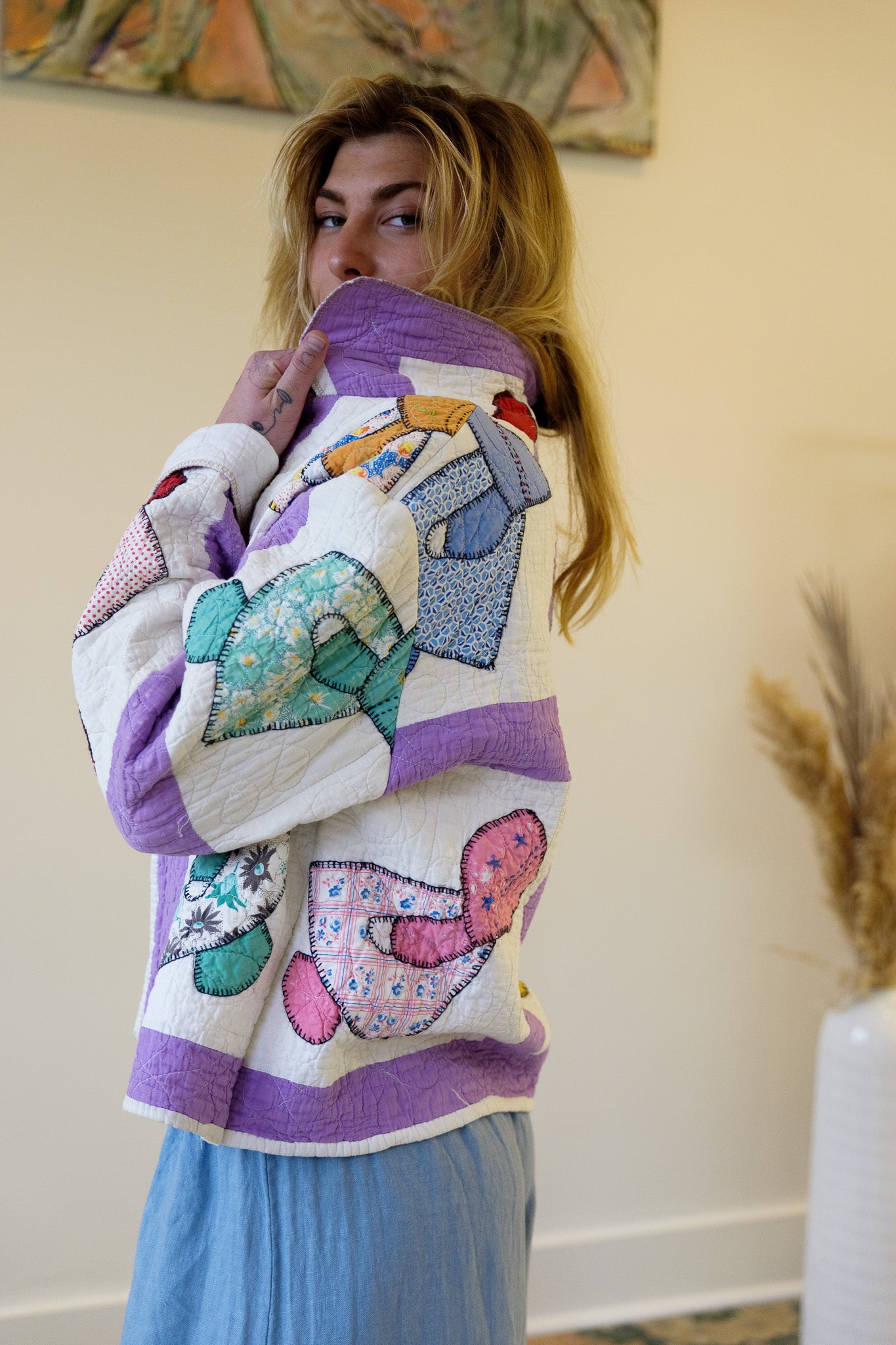 Sunbonnet Sue Short Quilt Coat