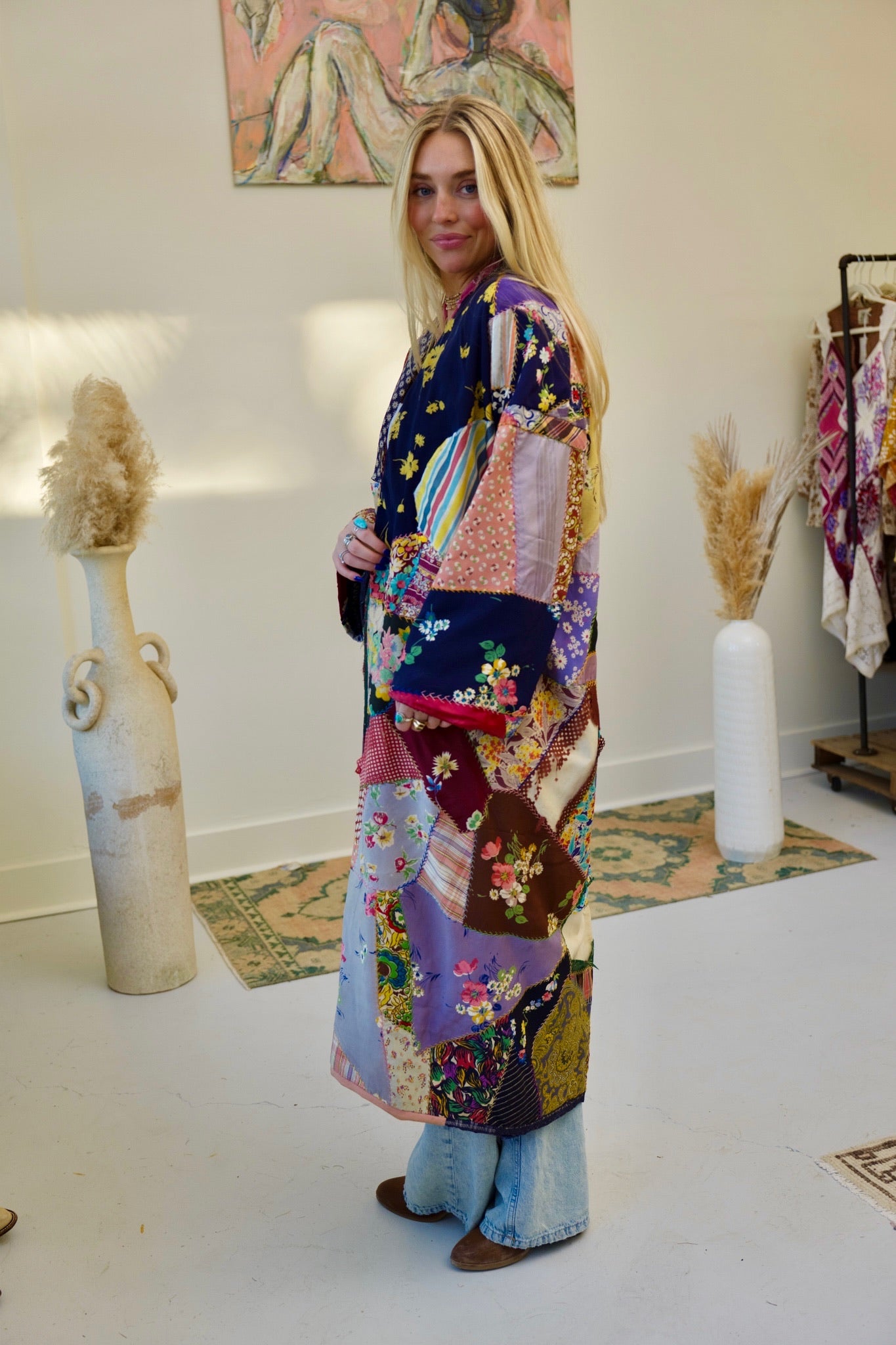 Silk Crazy Long Kimono