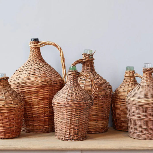 Vintage Wicker Demijohn